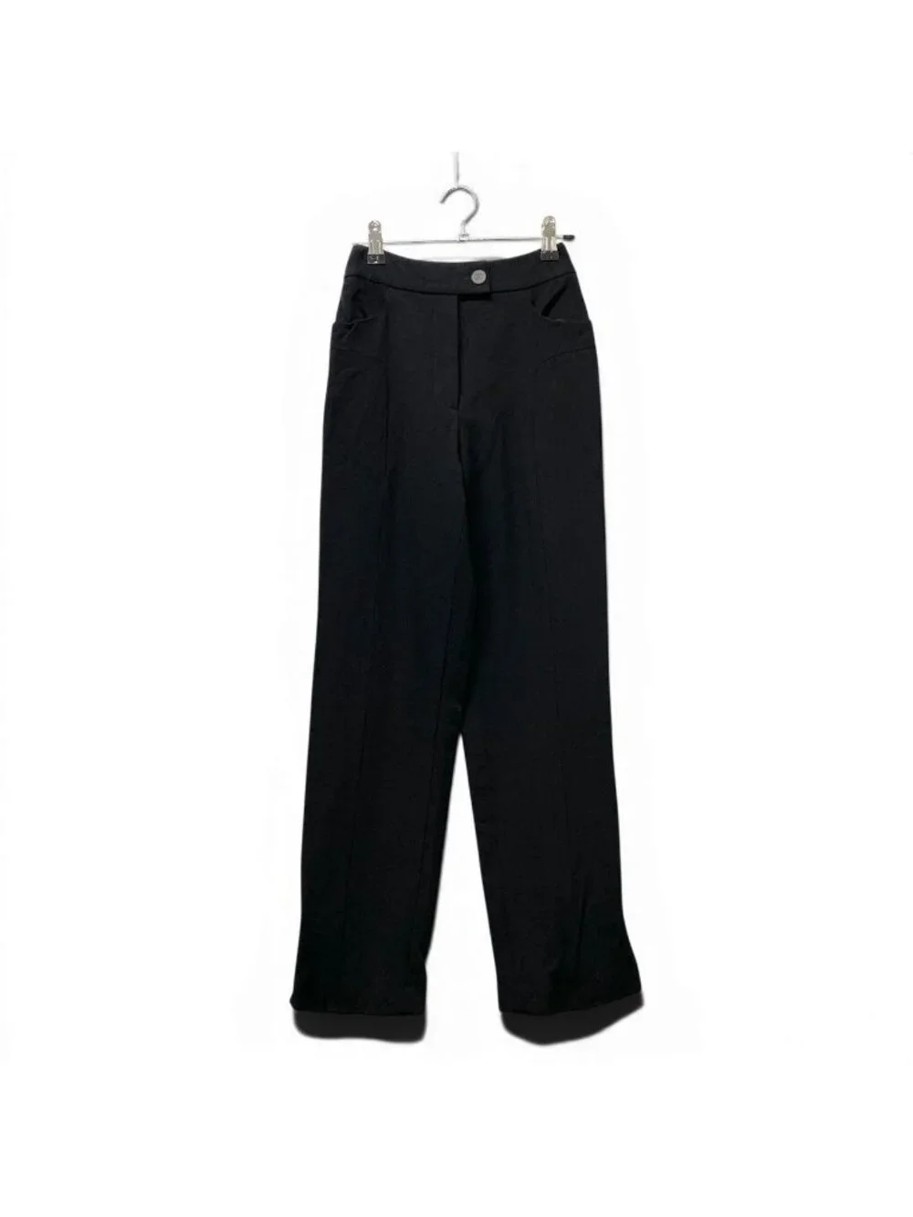 Chanel Trousers Pants Bottom 34 Black Wool